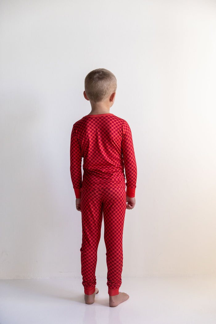 RED MINI CHECKER | LONG SLEEVE