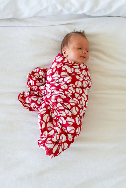 RED + WHITE BASEBALL | SWADDLE