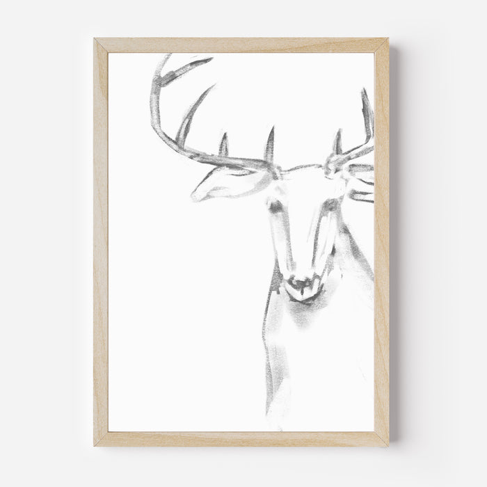 Reindeer Illustration  - Art Print or Canvas - Jetty Home