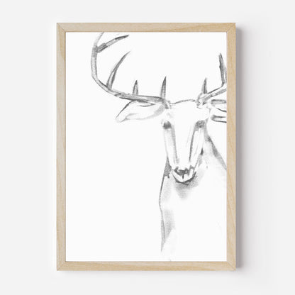 Reindeer Illustration  - Art Print or Canvas - Jetty Home