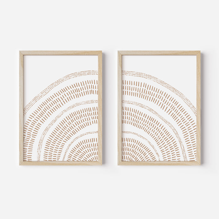 Rust Orange Sunrise - Set of 2 - Jetty Home