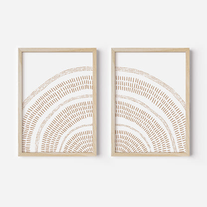 Rust Orange Sunrise - Set of 2 - Jetty Home