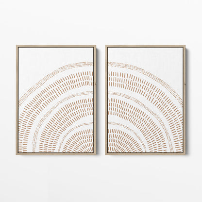 Rust Orange Sunrise - Set of 2  - Art Prints or Canvases - Jetty Home