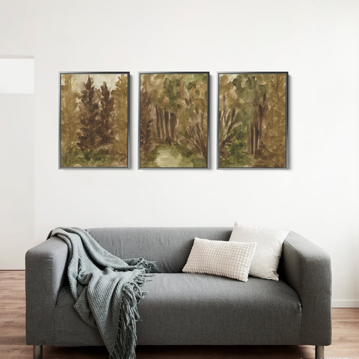 8"x10" / Canvas Set / Antique Silver