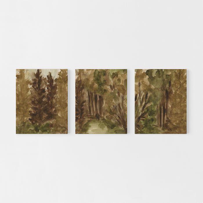 Rusted Hollows - Set of 3  - Art Prints or Canvases - Jetty Home