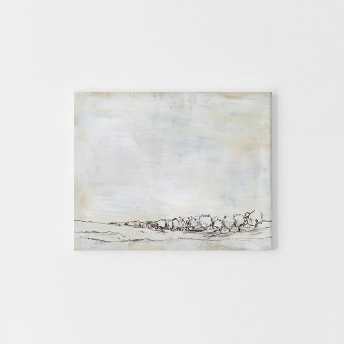 Minimalist Rustic Neutral Landscape Fall Wall Art Print or Canvas - Jetty Home