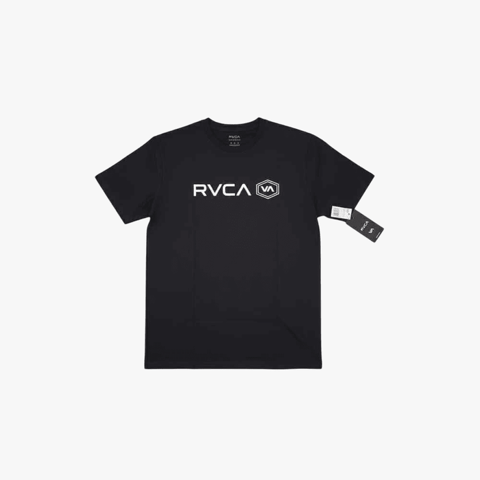 Rvca Mens Air Hex Short Sleeve Tee Off Black | Rvca