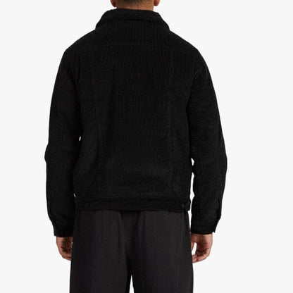 RVCA Men's Easy Trucker Sherpa Jacket Pirate Black | Rvca