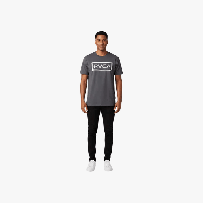 Rvca Mens Glitch Frame Short Sleeve Tee Off Black | Rvca