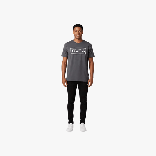 Rvca Mens Glitch Frame Short Sleeve Tee Off Black | Rvca