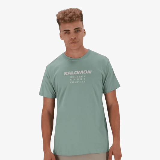 Salomon Mens Kiimanjaro Short Sleeve Tee Sage Green | Salomon