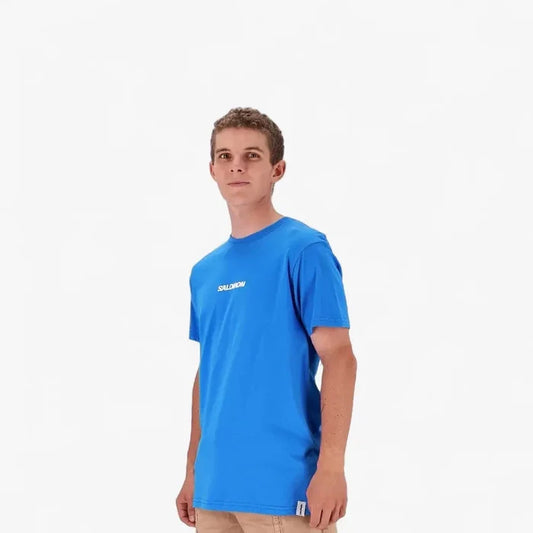 Salomon Mens Logo Short Sleeve Tee Director Blue | Salomon