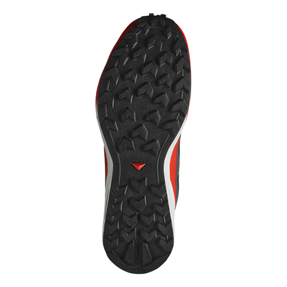 Salomon Mens Speedcross Peak Trail Sneaker Black Asphalt Fiery Red | Salomon