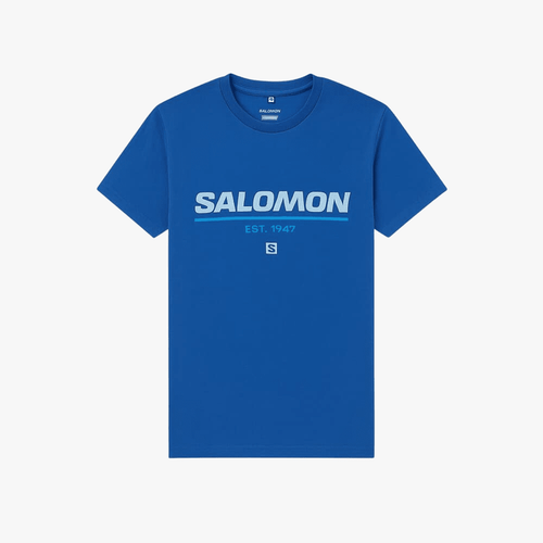 Salomon Mens Time To Play Short Sleeve Tee Marlin | Salomon