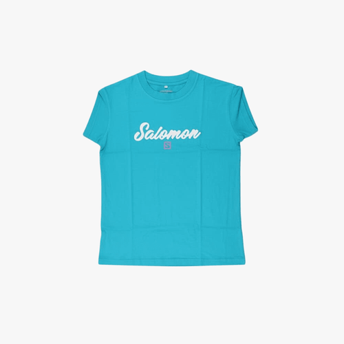 Salomon Womens Rocky Road Short Sleeve Tees Peacock Blue | Salomon