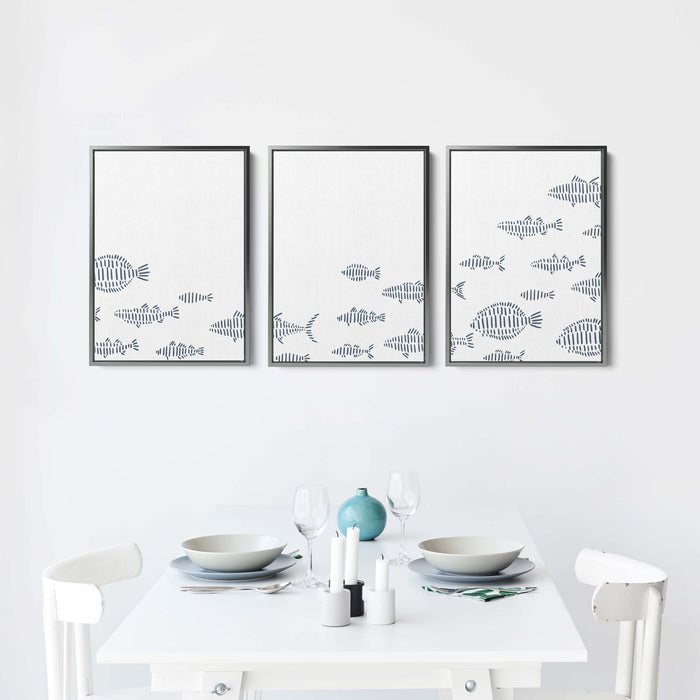 8"x10" / Canvas Set / Antique Silver