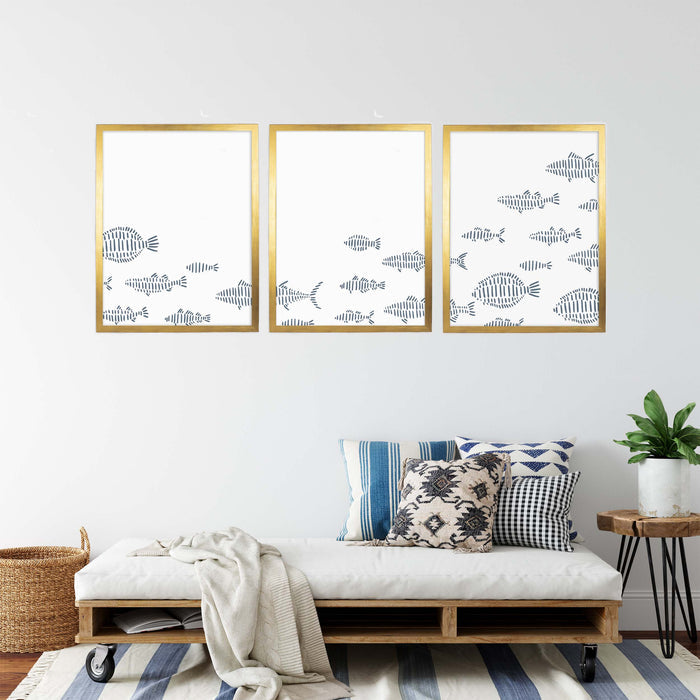5"x7" / Art Print Set / Antique Gold