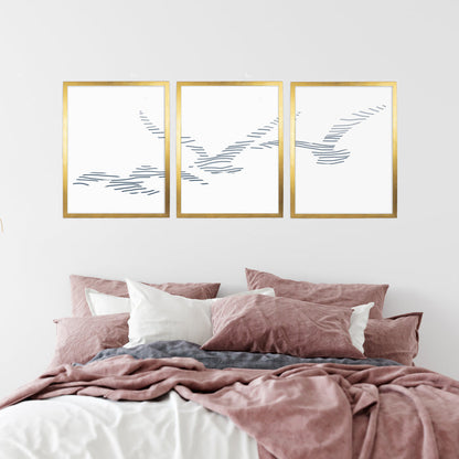 5"x7" / Art Print Set / Antique Gold