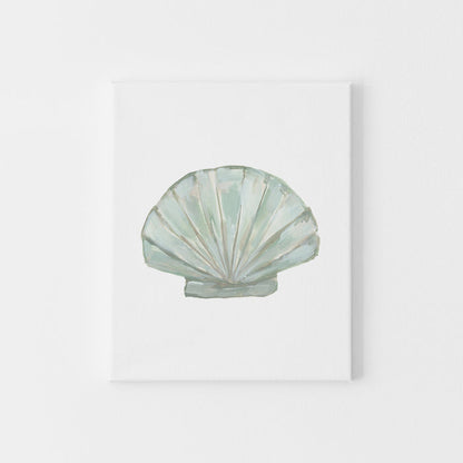 "Seashell Painting 1" Coastal Decor - Art Print or Canvas - Jetty Home