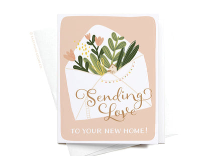 Sending Love to Your New Home Greeting Card - Onderkast Studio