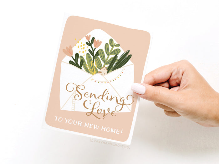 Sending Love to Your New Home Greeting Card - Onderkast Studio
