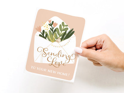 Sending Love to Your New Home Greeting Card - Onderkast Studio