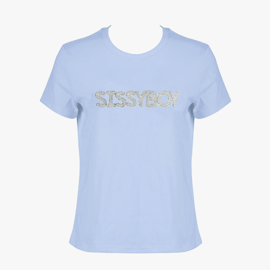 Sissy Boy Womens Pearl And Bling Top Pale Blue | Sissy Boy