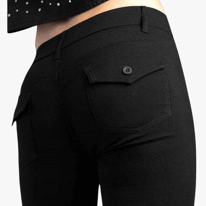 Sissy Boy Womens Tony Mid Rise Bootleg Pants Black | Sissy Boy