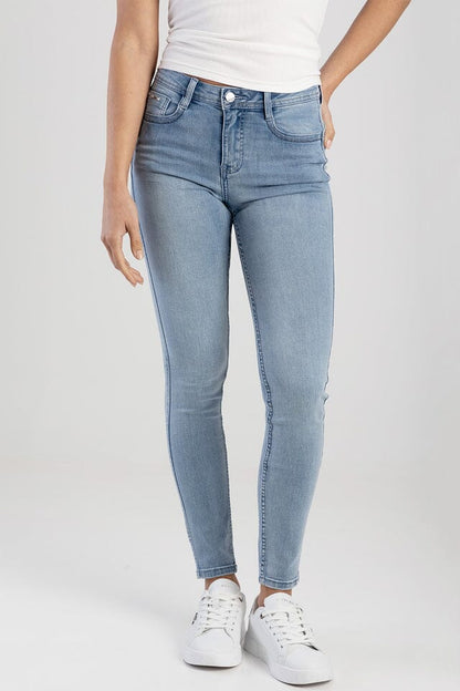 Sissy Boy Womens Mid Waist Basic Skinny Jeans Lt Vintage | Sissy Boy