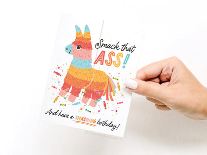 Smack That Ass Piñata Greeting Card - Onderkast Studio