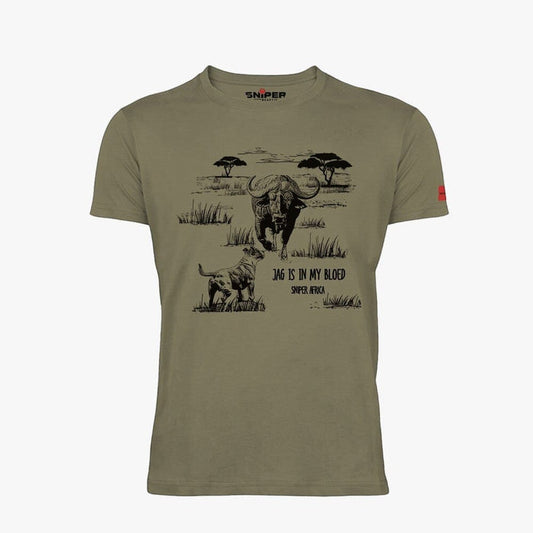 Sniper Mens Vintage Short Sleeve Tee Khaki | Sniper