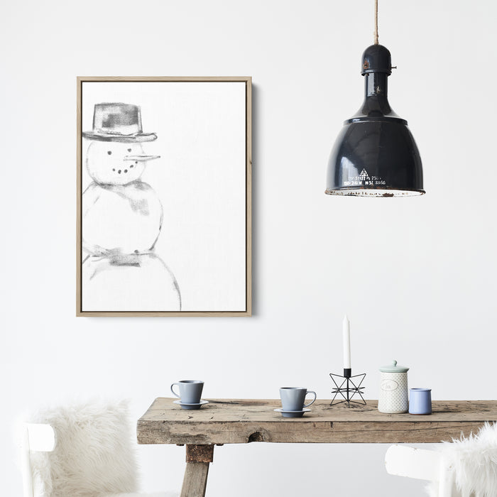Snowman Illustration  - Art Print or Canvas - Jetty Home
