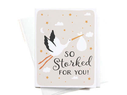So Storked For You Greeting Card - Onderkast Studio