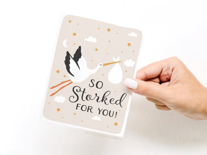 So Storked For You Greeting Card - Onderkast Studio