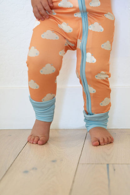 STARRY CLOUDS | SHORT SLEEVE ZIPPER ONE PIECE