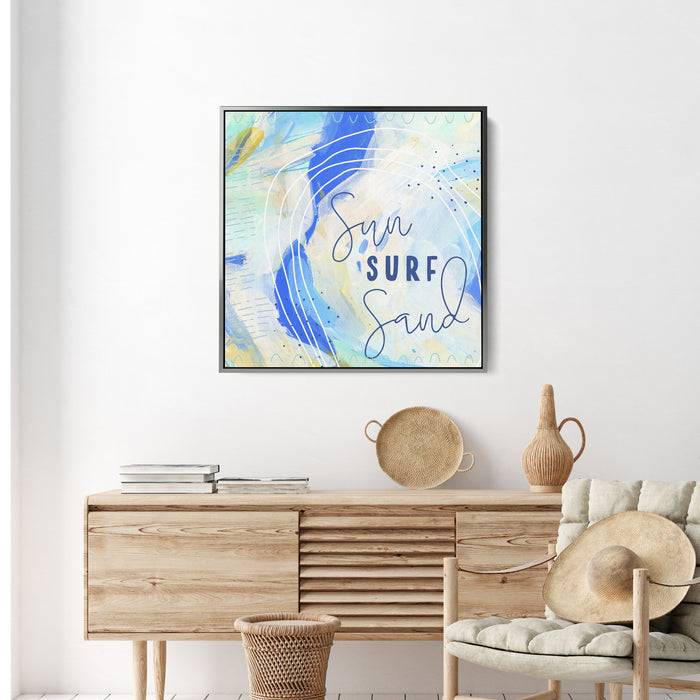 Sun Surf Sand  - Art Print or Canvas - Jetty Home