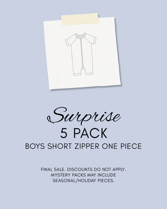 SURPRISE BUNDLE - BOYS SHORT ZIPPER 5 PACK