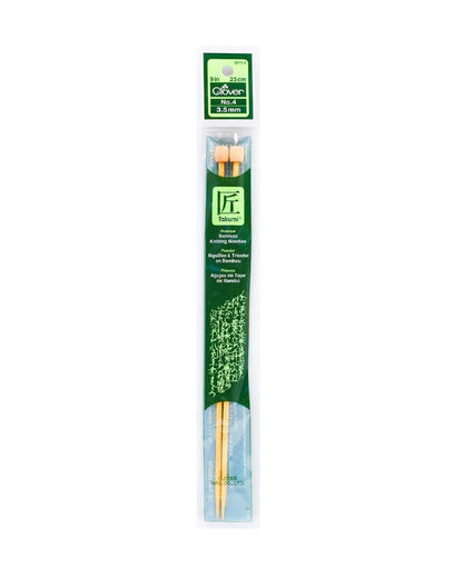 Takumi Bamboo Knit Needle 9" - Zipper and Thread