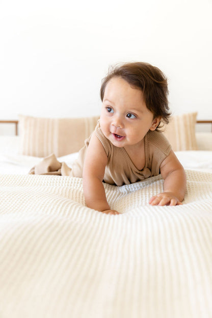 TAN RIBBED SOLID | SLEEP SACK