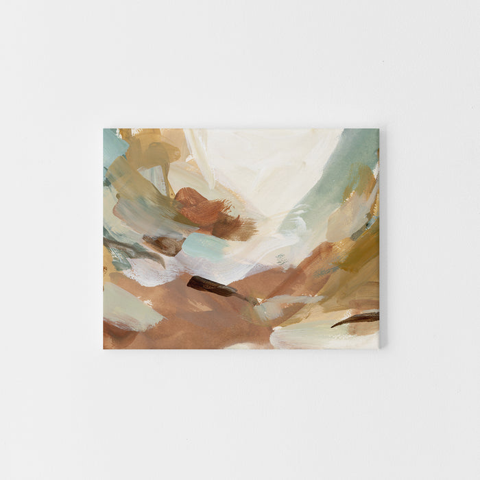 Autumnal Forest Floor Modern Abstract Painting Wall Art Print or Canvas - Jetty Home