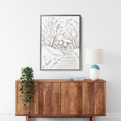 8"x10" / Canvas / Antique Silver