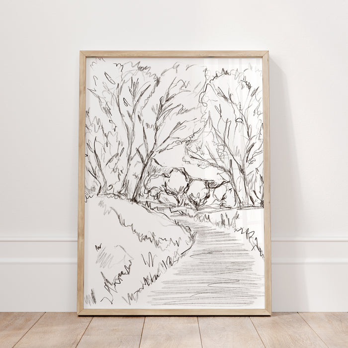 The Forest Path Illustration - Jetty Home