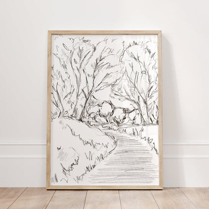 The Forest Path Illustration - Jetty Home