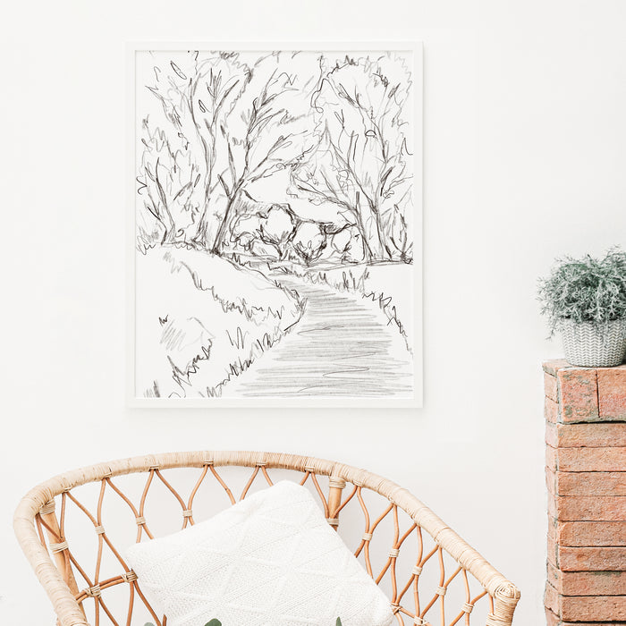 The Forest Path Illustration - Jetty Home