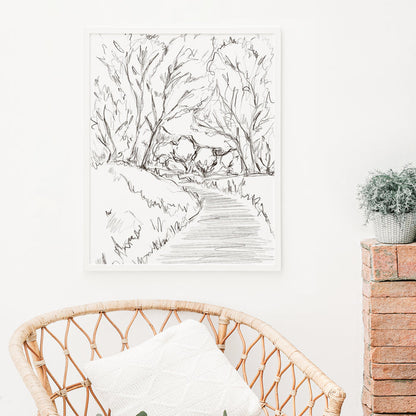 The Forest Path Illustration - Jetty Home