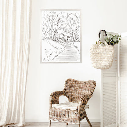 The Forest Path Illustration - Jetty Home