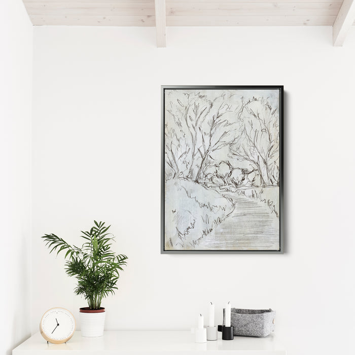 8"x10" / Canvas / Antique Silver