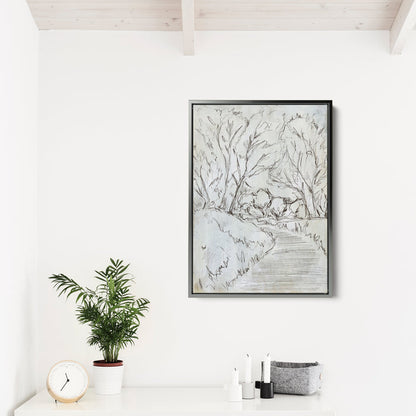 8"x10" / Canvas / Antique Silver