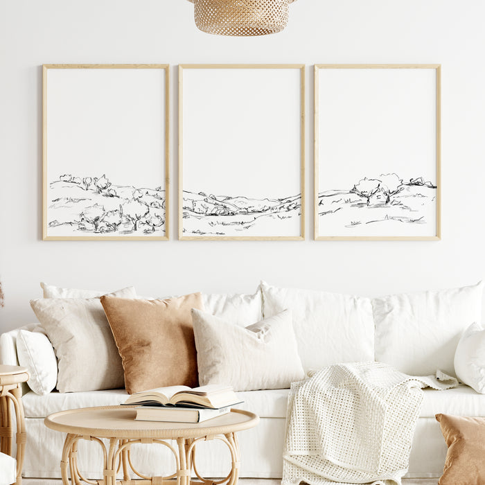 The Hillside Oak Trees - Set of 3 - Jetty Home