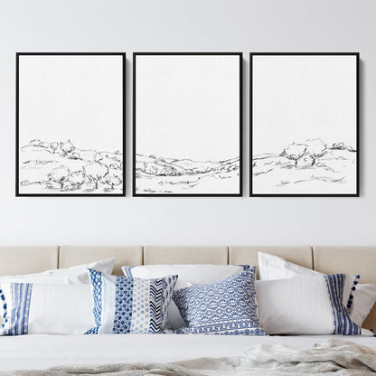 8"x10" / Canvas Set / Black